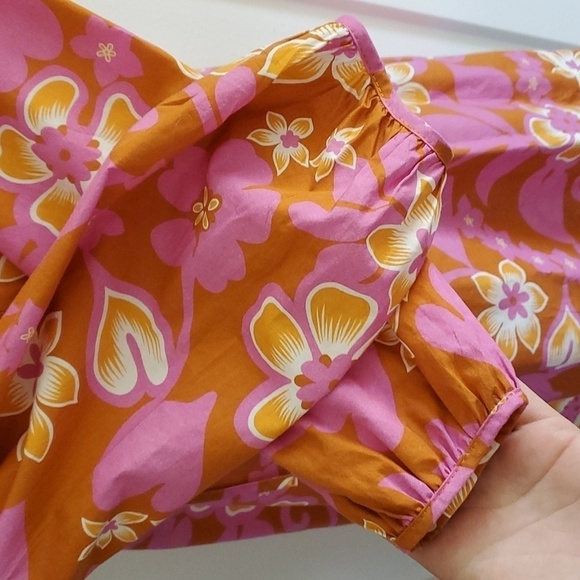 WARM floral vintage inspired Chelsea mini dress size medium - Picture 4 of 7